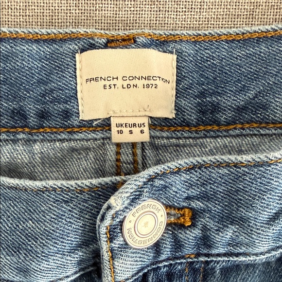 French Connection Women's Straight Leg Blue Jeans - Picture 6 of 9